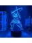 3D LED Gece Lambası Anime Demon Slayer Kimetsu Hiçbir Yaiba Için Yatak Odası Dekoru Işık Manga Doğum Günü Hediyesi Inosuke Hashibira LED 3D Lamba (Yurt Dışından) 1