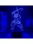 3D LED Gece Lambası Anime Demon Slayer Kimetsu Hiçbir Yaiba Için Yatak Odası Dekoru Işık Manga Doğum Günü Hediyesi Inosuke Hashibira LED 3D Lamba (Yurt Dışından) 2