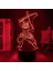 3D LED Gece Lambası Anime Demon Slayer Kimetsu Hiçbir Yaiba Için Yatak Odası Dekoru Işık Manga Doğum Günü Hediyesi Inosuke Hashibira LED 3D Lamba (Yurt Dışından) 3