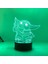 Desen Yoda Bebek 3D Optik Illusion Anime Lambası, LED Gece Lambası, Oda Için Uzaktan Masa Lambası ile 16 Renk (Yurt Dışından) 1