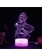Genshin Darbe Oyunu 3D Erkek Için Gece Lambası 16 Renk Kız Odası Dekoru Illusion LED Lamba USB Oyunu Raiden Shogun Şekil Uygun Çocuklar Hayranlar Noel Hediyeleri (Crack) (Yurt Dışından) 1