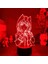 Dangarrcnpa Anime 3D Erkek Için Gece Lambası 16 Renk Kız Odası Dekoru Illusion LED Lamba USB Manga Nagito Komaeda Şekil Uygun Çocuk Hayranları Yılbaşı Hediyeleri (Siyah Lamba) (Yurt Dışından) 1