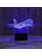 Uçak 3D Boy Için Gece Lambası 16 Renkler Kız Odası Dekor Illusion LED Lamba USB Uçak Şekil Uygun Çocuklar Fanlar Noel Hediyeleri (Yurt Dışından) 1