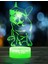 3D Fransız Bulldog Gece Lambası LED Lamba Illusion 7 Renk Değiştirme Dokunmatik Anahtarı Masa Masası Dekorasyon Lambaları Doğum Günü Hediyesi Akrilik Taban USB Kablosu Oyuncak (Yurt Dışından) 1