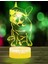 3D Fransız Bulldog Gece Lambası LED Lamba Illusion 7 Renk Değiştirme Dokunmatik Anahtarı Masa Masası Dekorasyon Lambaları Doğum Günü Hediyesi Akrilik Taban USB Kablosu Oyuncak (Yurt Dışından) 3