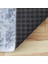 Sare By Kaşmir Halı Abstract Gray Yıkanabilir Kaymaz Taban 100X200 cm 7