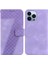Iphone 15 Için Telefon Kılıfı Pro Max Pu Deri Kabartmalı Desen Flip Folio (Yurt Dışından) 1