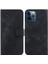 Iphone 12 Için Telefon Kılıfı Pro Max Kart Yuvası Fonksiyonu Kabartmalı Desen Flip (Yurt Dışından) 1