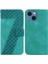 Iphone 15 Için Telefon Kılıfı Kart Yuvası Fonksiyonu Kabartmalı Desen Cüzdan Flip (Yurt Dışından) 1