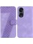 Oppo Phone 8t 5g Için Telefon Kılıfı Kabartmalı Desen Cüzdan Flip Folio Kapak Pu (Yurt Dışından) 1