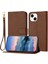 Telefon Kılıfı Için iphone 13 Mini Pu Deri Kart Yuvaları Tutucu Flip Folio Litch (Yurt Dışından) 1