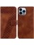 Iphone 14 Için Telefon Kılıfı Pro Max Flip Folio Kapak Kabartmalı Desen Cüzdan (Yurt Dışından) 1