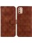Motorola Moto G9 Artı Çift 8 Kabartmalı Kickstand Kart Pu Için Telefon Kılıfı (Yurt Dışından) 1