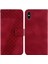 Telefon Kılıfı Için iphone X/xs Kabartmalı Desen Kart Yuvası Fonksiyonu Flip Folio (Yurt Dışından) 1