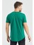 Erkek Kırmızı Oval Etek Geniş Yaka %100 Pamuk Kısa Kollu T-Shirt 4