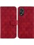 Oppo A18 Için Telefon KILIFI/A38 Çift 8 Kabartmalı Kart Tutucu Cüzdan Kapak Pu (Yurt Dışından) 1