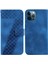 Iphone 12 Için Telefon Kılıfı Pro Max Kart Yuvası Fonksiyonu Kabartmalı Desen Flip (Yurt Dışından) 1