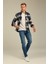 Erkek Slim Fit Uzun Kollu Çift Cepli Ekoseli Oduncu Gömlek 2
