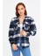 Erkek Slim Fit Uzun Kollu Çift Cepli Ekoseli Oduncu Gömlek 1