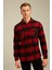 Erkek Slim Fit Uzun Kollu Çift Cepli Ekoseli Oduncu Gömlek 3