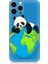 Apple iPhone 13 Pro Uyumlu Yorgun Panda ve Dünya Desenli Silikon Kılıf 1