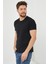 Erkek Düz Slim Fit Likralı T-Shirt 4