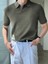 Erkek Fitilli Polo Yaka Triko T-Shirt 1