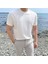 Erkek Şeritli Triko T-Shirt 1