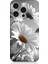 Apple iPhone 15 Pro Max Uyumlu Beyaz Papatyalar Desenli Silikon Kılıf 1