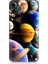 Apple iPhone 12 Pro Max Uyumlu Uzaydaki Gezegenler Desenli Silikon Kılıf 1