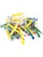Uzun Plastik 200 Tane Renkli Sipsi (5 Paket) 1