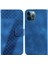 Iphone 12 Için Telefon Kılıfı Pro Max Kart Yuvası Fonksiyonu Kabartmalı Desen Flip (Yurt Dışından) 1