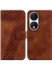 Honor X7B Kart Yuvası Fonksiyonu Için Telefon Kılıfı Flip Folio Kapak Kabartmalı Pu (Yurt Dışından) 1
