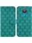 Nokia 1.4 Için Telefon Kılıfı Kart Tutucu Kickstand Çift 8 Kabartmalı Cüzdan Pu (Yurt Dışından) 1