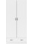 Aysu Giyinme Dolabı - Çok Amaçlı Dolap - Gardırop 80 Cm-2 Kapaklı-1 Çekmeceli 3