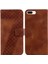 Iphone 8 Için Telefon Kılıfı Artı/7 Artı Kart Yuvası Fonksiyonu Kabartmalı Desen Pu (Yurt Dışından) 1