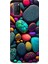 Oppo A52 Uyumlu Artx Kırmızı Doğa Taşlar Desenli Silikon Kılıf 1