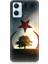 Oppo A96 Uyumlu Göktürkçe Türk ve Ağaç Bayrak Desenli Silikon Kılıf 1