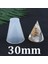 30 mm Stili Koni Mum Kalıbı Uv Reçine Piramit El Sanatları Silikon Kalıp Dıy El Yapımı Aromaterapi Mum Soya Balmumu Kalıpları Malzemeleri Ev Dekorasyonu (Yurt Dışından) 1