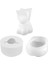 Kalıp-C Tarzı Yeni 3D Küçük Hayvan Mum Silikon Kalıp Teddy Köpek Kafası Mum Kalıbı Hayvan Şekli Parfüm Mum Yapımı Balmumu Kalıp Mum Kalıbı (Yurt Dışından) 4