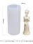 F-Ghost Gelin Stili 3D Kafatası Silikon Kalıp Diy Mum Alçı Silikon Kalıp Cadılar Bayramı Dekorasyon Araçları Reçine Kafatası Kalıp Yapma Aracı (Yurt Dışından) 1