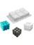 1 IZGARA-7X6X4.5CM Stili 6 Kaviteler 3D Küp Pişirme Mus Kek Kalıbı Silikon Kare Kabarcık Tatlı Kalıpları Kek Tepsisi Mutfak Bakeware Mum Alçı Kalıp (Yurt Dışından) 3