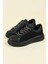 Cilt-Tekstil Garnili Sneakers Siyah 1