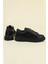 Cilt-Tekstil Garnili Sneakers Siyah 3