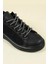 Cilt-Tekstil Garnili Sneakers Siyah 4