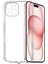 Caseworld Apple iPhone 15 Plus Kapak Kamera Korumalı Tıpalı Şeffaf Silikon Kılıf 1