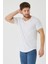 Erkek Kırmızı Oval Etek Geniş Yaka %100 Pamuk Kısa Kollu T-Shirt 1