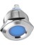 22MM 12V Su Geçirmez LED Metal Göstergesi Mavi Işık Sinyal Lambası Içbükey Başlık (Yurt Dışından) 1
