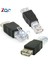 Adet USB Tip A Dişi RJ45 Erkekadaptör Konnektör Prizi (Yurt Dışından) 1