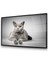 Sevimli Kedi Yatay Cam Tablo 3